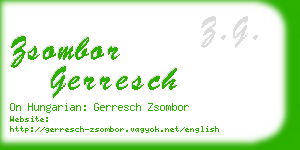 zsombor gerresch business card